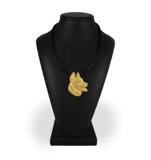 Berger de Beauce, Beauceron - Hundehalsband in Geschenkbox, vergoldeter Anhänger für Hundefans, auffälliger Schmuck von Art-Dog