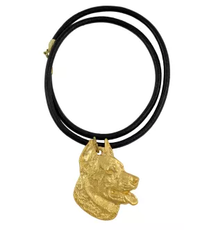 Berger de Beauce, Beauceron, Beauce Sheep Dog - Dog necklace, gold-plated pendant for dog fan, unique jewellery by Art-Dog brand
