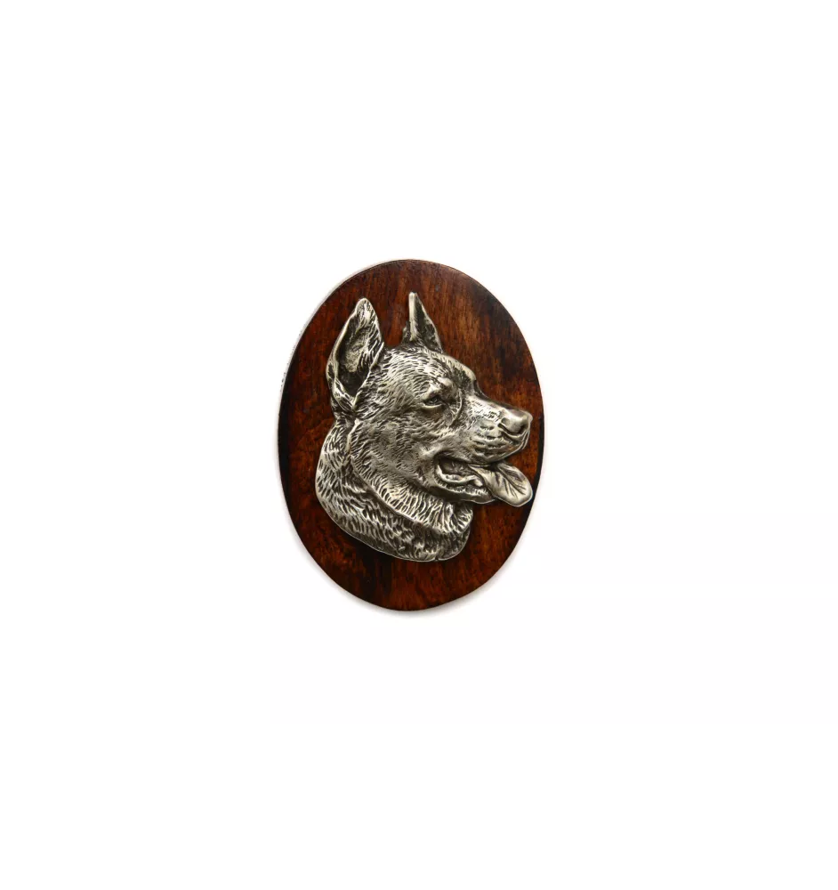 Berger de Beauce, Beauceron - Hundeausstellungsbrosche, Startnummernclip, Hundeanstecker von Art-Dog