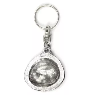 Bichon Frise, Bichon Tenerife, Bichon a poil frise - Silver-plated dog pendant, handbag decoration, backpack pendant by Art-Dog brand