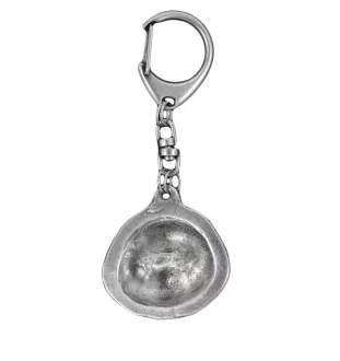 Bichon Frise, Gelockter Bichon, Tenneriffahündchen - Versilberter Schlüsselanhänger mit Hund in einer Geschenkbox, Handtaschenschmuck, Rucksackanhänger der Marke Art-Dog