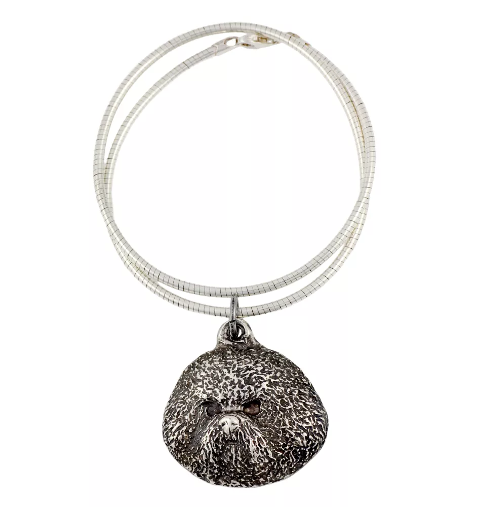Bichon Frise, Bichon Tenerife, Bichon a poil frise - Dog necklace, unique jewellery for the dog fan, unique adder pendant by Art-Dog brand
