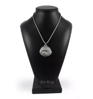 Bichon Frise, Bichon Tenerife, Bichon a poil frise - Dog necklace, unique jewellery for the dog fan, unique adder pendant by Art-Dog brand