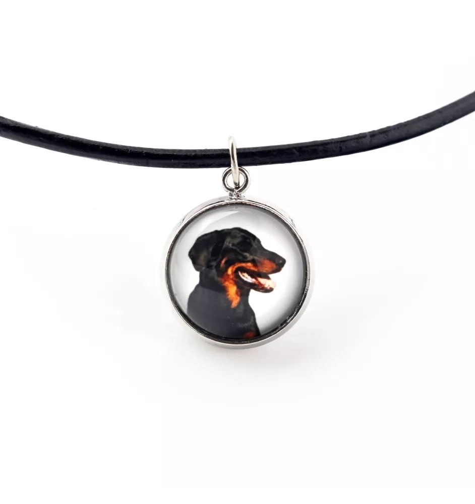 Berger de Beauce, Beauceron - Halskette mit Anhänger mit Ihrem Foto, handgefertigt, handgefertigter Schmuck der Marke Art-Dog