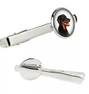 Owczarek francuski Beauceron spinka do krawata w pudełku ze zdjęciem Art-Dog