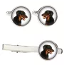 Berger de Beauce, Beauceron, Beauce Sheep Dog - cufflinks and tie with your photo, a suit decoration, men's jewelry from the Art-Dog brand.