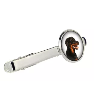 Beauceron, berger de Beauce, berger francais, bas-rouge - Boutons de manchette et cravate avec votre photo, accessoire de costume, bijoux pour hommes de la marque Art-Dog.