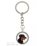 Berger de Beauce, Beauceron, Beauce Sheep Dog - keychain in a box, own photo, keychain pendant from Art-Dog brand