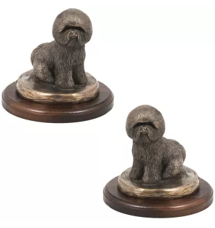 Bichon Frise, Bichon Tenerife, Bichon a poil frise - dog statue, figurine for office, trophy for dog show by Art-Dog brand