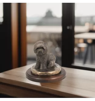 Bichon Frise, Gelockter Bichon, Tenneriffahündchen - Hundestatue, Figur für Büro, Trophäe für Hundeausstellung von Art-Dog brand