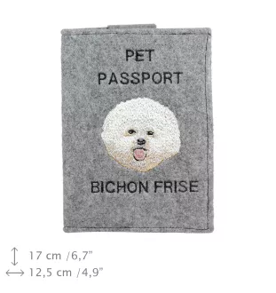 Bichon Frise, Gelockter Bichon, Tenneriffahündchen I - Hundepassetui, Dokumententasche, Geschenk für den Reisenden von der Marke Art-Dog