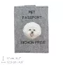 Bichon a poil frise, Bichon Frise, Bichon Tenerife I - Porte passeport pour chien, porte document, cadeau pour le voyageur de la marque Art-Dog