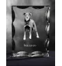 Berger de Beauce, Beauceron - Kristall mit einem Hundebild, Glasstatuette mit einem Bild, einzigartiger Bilderrahmen der Marke Art-Dog