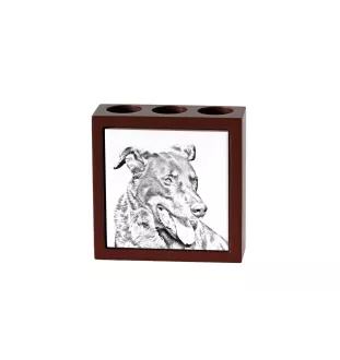Beauceron, berger de Beauce, berger francais, bas-rouge - porte-stylo avec chien, organiseur de bureau avec impression, décoration de bureau personnalisée de la marque Art-Dog