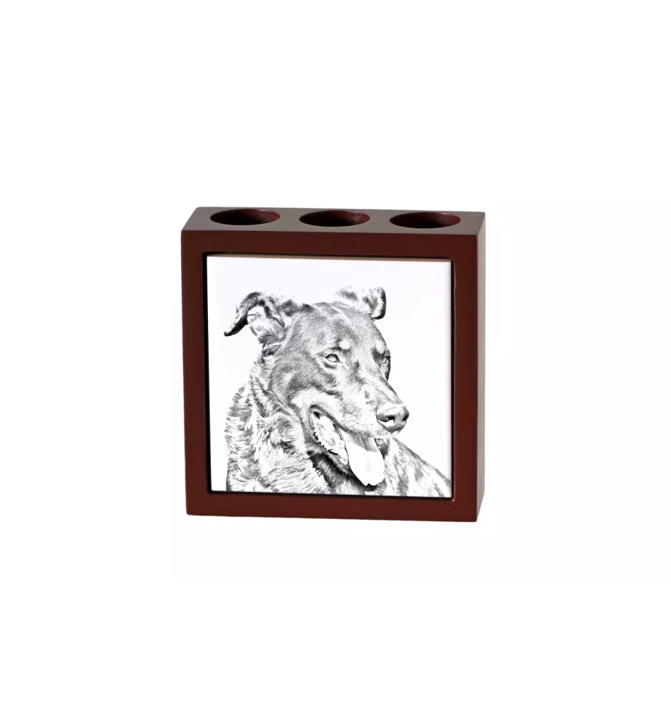 Beauceron, berger de Beauce, berger francais, bas-rouge - porte-stylo avec chien, organiseur de bureau avec impression, décoration de bureau personnalisée de la marque Art-Dog