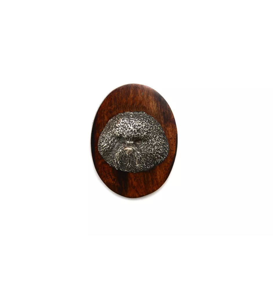 Bichon Frise, Bichon Tenerife, Bichon a poil frise - Dog show brooch, starter number clip, dog pin by Art-Dog