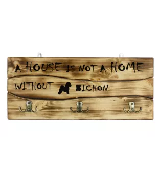 Bichon Frise, Gelockter Bichon, Tenneriffahündchen - Kleiderständer mit Hund, Ausstellung von Medaillen, Dekoration für Zuhause der Marke Art-Dog