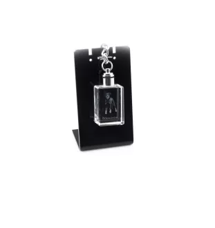 Beauceron, berger de Beauce, berger francais, bas-rouge - Porte-clés en cristal avec photo de chien, porte-clés lumineux, cadeau unique de la marque Art-Dog