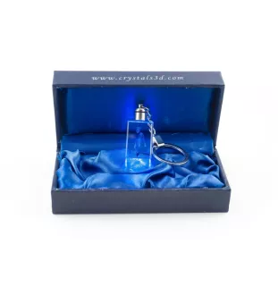 Beauceron, berger de Beauce, berger francais, bas-rouge - Porte-clés en cristal avec photo de chien, porte-clés lumineux, cadeau unique de la marque Art-Dog