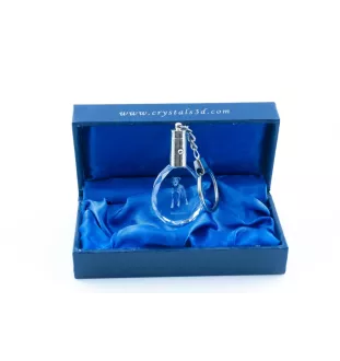 Beauceron, berger de Beauce, berger francais, bas-rouge - pendentif avec une photo de chien, porte-clés en cristal dans une boîte cadeau, un cadeau unique par Art-Dog