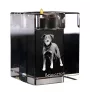 Beauceron, berger de Beauce, berger francais, bas-rouge - Bougeoir avec photo de chien, porte bougie en cristal, cadeau personnalisé par la marque Art-Dog