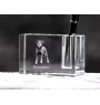 Owczarek francuski Beauceron penholder kryształowy z psem Art-Dog