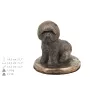 Bichon a poil frise, Bichon Frise, Bichon Tenerife - une urne pour les cendres d'un chien, une urne avec une statuette, une urne élégante de style classique de la marque Art-Dog