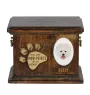 Bichon Frise, Gelockter Bichon, Tenneriffahündchen Personalisierte Hundeurne mit Gravur, Erinnerungsbox für Hundeknochen von der Marke Art-Dog