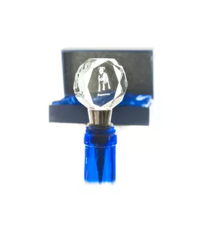 Berger de Beauce, Beauceron, Beauce Sheep Dog - Bottle stopper, crystal wine stopper with photo, personalised gift for bartender by Art-Dog brand