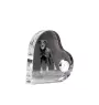 Berger de Beauce, Beauceron, Beauce Sheep Dog - crystal clock with a dog picture, heart-shaped shelf clock, personalized standing clock by Art-Dog brand