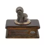 Bichon a poil frise, Bichon Frise, Bichon Tenerife - urne pour cendres de chien, urne personnalisée avec une statuette, urne en bois avec un chien de la marque Art-Dog