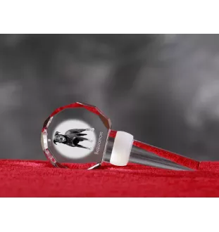 Berger de Beauce, Beauceron, Beauce Sheep Dog - Crystal bottle stopper, unique wine stopper with photo, personalised gift for sommelier by Art-Dog brand