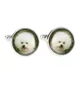 Bichon Frise spinka do mankietów ze zdjęciem Art-Dog