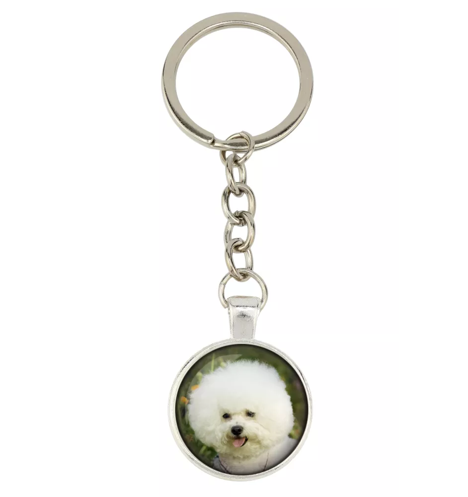 Bichon Frise, Bichon Tenerife, Bichon a poil frise - keychain with your photo, key decoration, bag pendant from Art-Dog brand