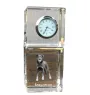 Berger de Beauce, Beauceron, Beauce Sheep Dog - crystal clock with a photo, a photo of a dog in crystal, personalized desk clock by Art-Dog brand