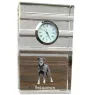 Berger de Beauce, Beauceron, Beauce Sheep Dog - glass clock with a photo, photo of a dog in crystal, personalized standing office clock by Art-Dog brand