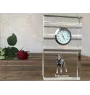 Berger de Beauce, Beauceron, Beauce Sheep Dog - glass clock with a photo, photo of a dog in crystal, personalized standing office clock by Art-Dog brand