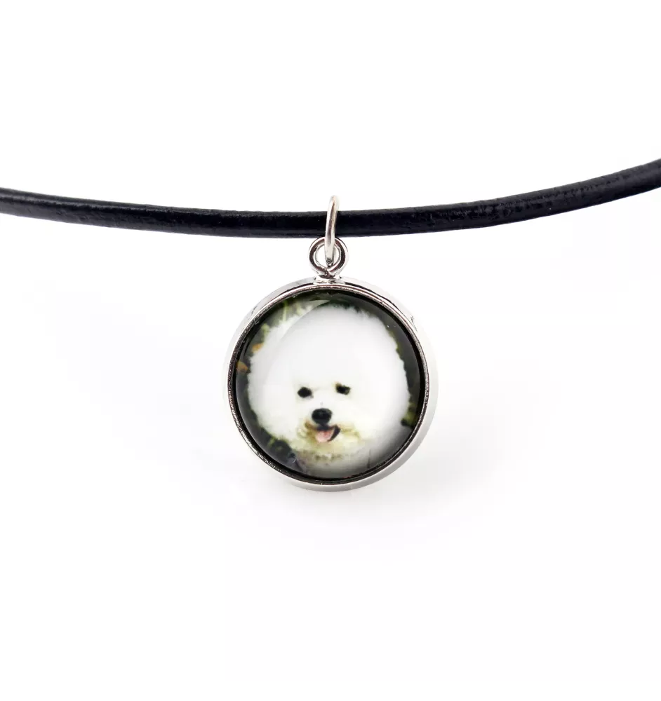 Bichon a poil frise, Bichon Frise, Bichon Tenerife - collier pendentif avec votre photo, fait main, bijoux de la marque Art-Dog