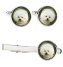 Bichon a poil frise, Bichon Frise, Bichon Tenerife - Boutons de manchette et cravate avec votre photo, accessoire de costume, bijoux pour hommes de la marque Art-Dog.