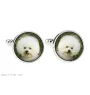 Bichon Frise, Bichon Tenerife, Bichon a poil frise - cufflinks and tie with your photo, a suit decoration, men's jewelry from the Art-Dog brand.