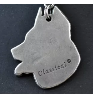 Berger de Beauce, Beauceron - Halskette mit Hund, Hundeanhänger an einer silbernen Kette, einzigartiger Schmuck der Marke Art-Dog