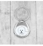 Bichon Frise, Gelockter Bichon, Tenneriffahündchen - Schlüsselanhänger mit Hund, Anhänger mit Aufdruck, personalisierter Anhänger der Marke Art-Dog