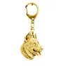 Berger de Beauce, Beauceron, Beauce Sheep Dog - keychain and necklace with a dog in a box, high-quality gold-plated product, Art-Dog brand