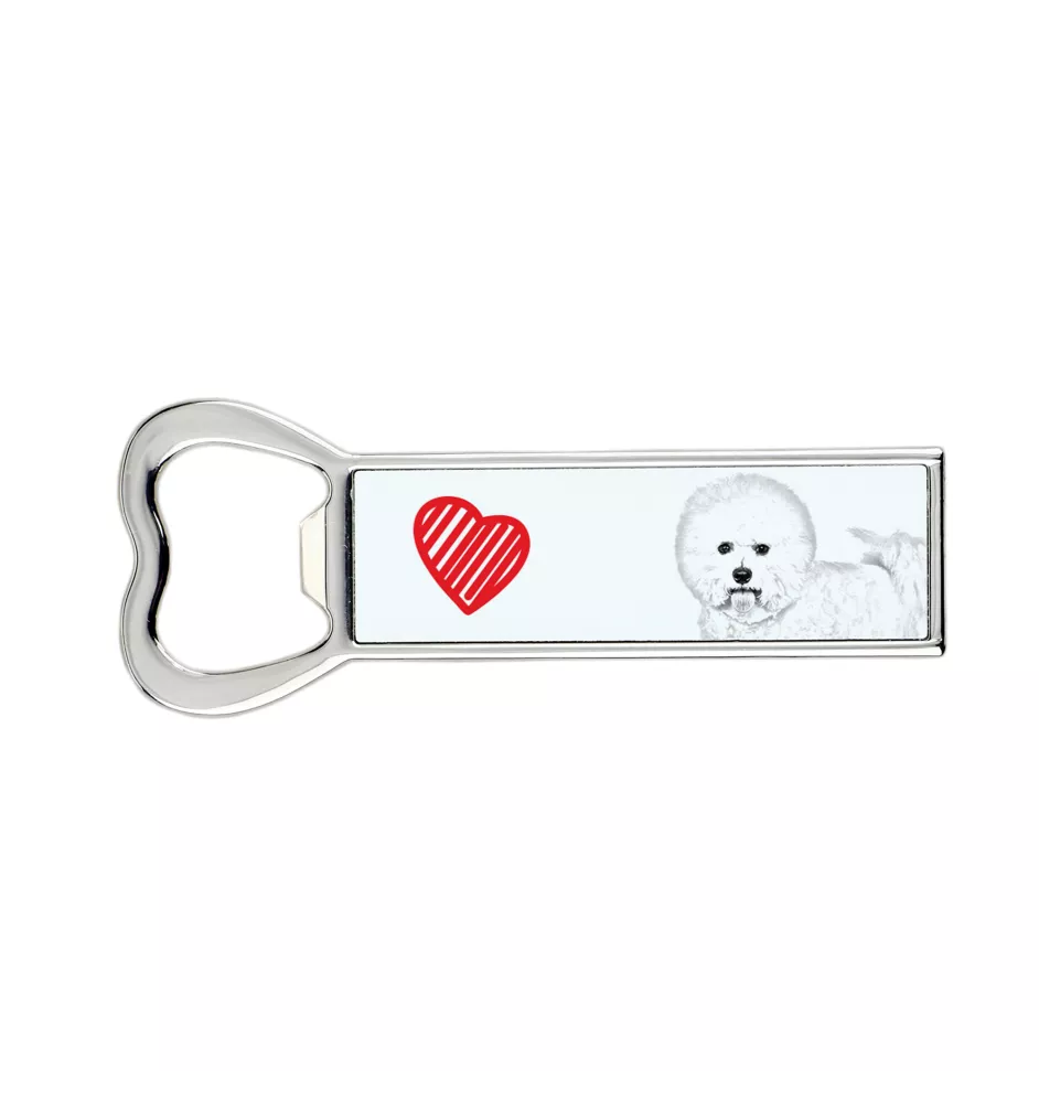 Bichon a poil frise, Bichon Frise, Bichon Tenerife - ouvre-bouteille avec chien, ouvre-bouteille personnalisé pour réfrigérateur, cadeau unique pour homme de la marque Art-Dog