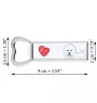 Bichon Frise, Bichon Tenerife, Bichon a poil frise - bottle opener with a dog, personalized fridge opener, unique gift for a man by Art-Dog brand