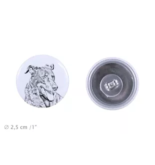 Beauceron, berger de Beauce, berger francais, bas-rouge - boucles d'oreilles uniques avec un chien, votre animal de compagnie sur un porte-clés, marque propre Art-Dog