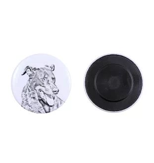 Berger de Beauce, Beauceron, Beauce Sheep Dog - magnet with a dog's pupil, exceptionally light, strong magnet, handmade product by the Art-Dog brand