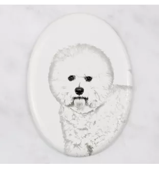 Bichon Frise płyta nagrobna ze zdjęciem psa Art-Dog