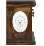 Bichon Frise, Gelockter Bichon, Tenneriffahündchen - Gedenktafel mit einem Foto eines Hundes, Grabplatte mit Druck, personalisierte ovale Platte der Marke Art-Dog