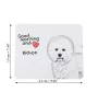 Bichon Frise, Bichon Tenerife, Bichon a poil frise - mouse pad with print, personalized dog-themed mouse pad, unique gadget for an office worker by Art-Dog brand